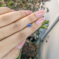 0.74 Ct. Blue Sapphire from Ceylon (Sri Lanka) Life Style