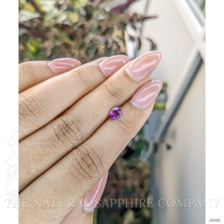 0.59 Ct. Bi Color Sapphire from Ceylon (Sri Lanka)