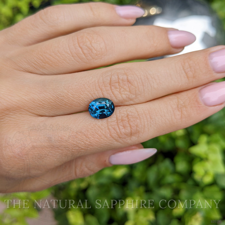 3.53 Ct. Greenish Blue Sapphire from Ceylon (Sri Lanka)