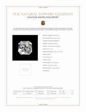 1.50 Ct. White Sapphire from Ceylon (Sri Lanka) Scan Report