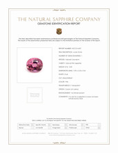 0.83 Ct. Pink Sapphire from Ceylon (Sri Lanka) Scan Report