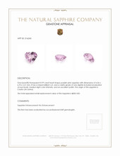 0.99 Ct. Sapphire from Ceylon (Sri Lanka) Appraisal