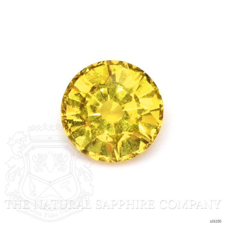 0.68 Ct. Orangish Yellow Sapphire from Ceylon (Sri Lanka)