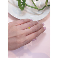 0.68 Ct. Orangish Yellow Sapphire from Ceylon (Sri Lanka) Life Style