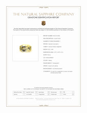 0.68 Ct. Yellow Sapphire from Ceylon (Sri Lanka) Scan Report