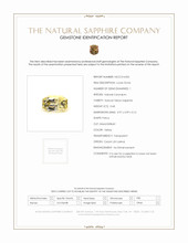 0.68 Ct. Yellow Sapphire from Ceylon (Sri Lanka) Scan Report