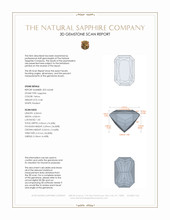 0.68 Ct. Yellow Sapphire from Ceylon (Sri Lanka) 3 D Scan Report