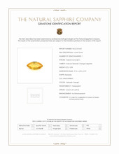 0.98 Ct. Yellowish Orange Sapphire from Ceylon (Sri Lanka) Scan Report