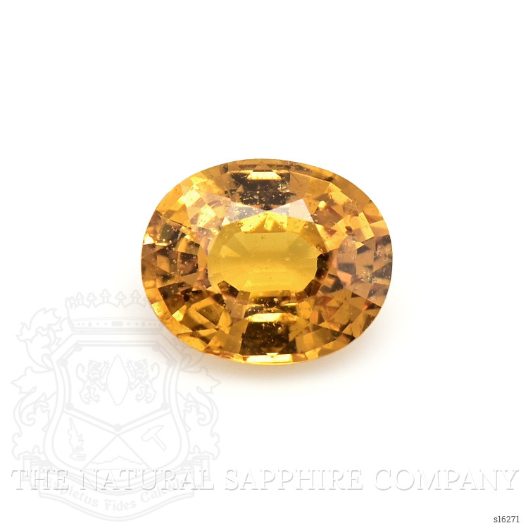 0.87 Ct. Orange Sapphire from Ceylon (Sri Lanka)