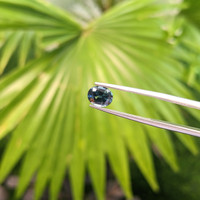 1.14 Ct. Greenish Blue Sapphire from Madagascar Life Style