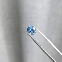 2.12 Ct. Greenish Blue Sapphire from Madagascar Life Style