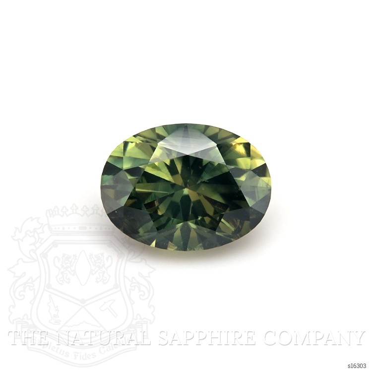 1.90 Ct. Yellowish Green Sapphire from Ceylon (Sri Lanka)