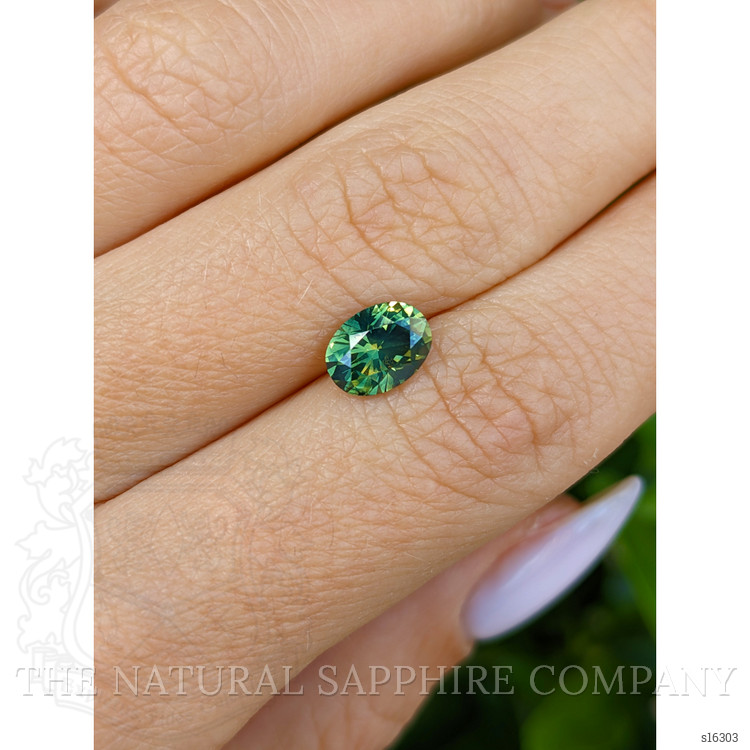1.90 Ct. Yellowish Green Sapphire from Ceylon (Sri Lanka)