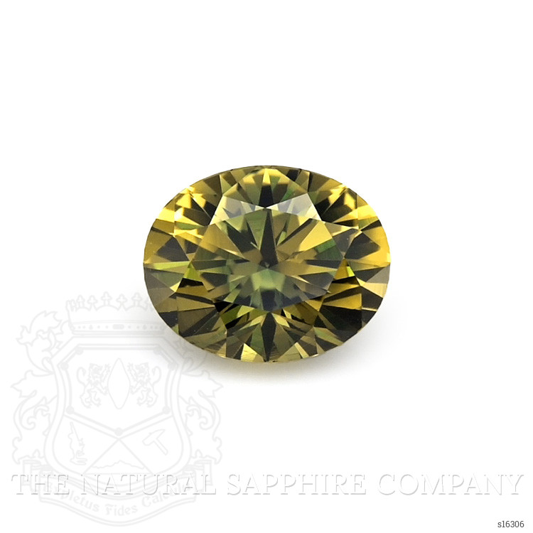 1.06 Ct. Greenish Yellow Sapphire from Ceylon (Sri Lanka)