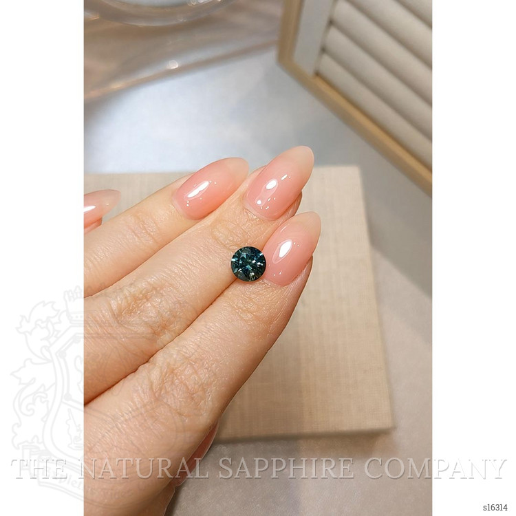 1.91 Ct. Bluish Green Sapphire from Ceylon (Sri Lanka)