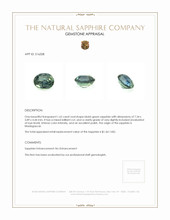 1.62 Ct. Sapphire from Madagascar Appraisal