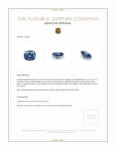 1.53 Ct. Blue Sapphire from Ceylon (Sri Lanka) Appraisal
