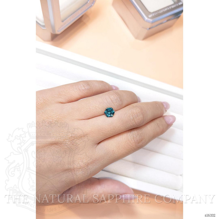 1.47 Ct. Greenish Blue Sapphire from Ceylon (Sri Lanka)
