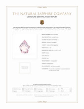 1.22 Ct. Pink Sapphire from Madagascar Scan Report