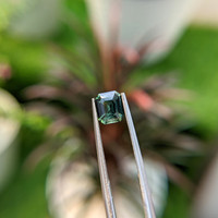 1.52 Ct. Bluish Green Sapphire from Madagascar Life Style