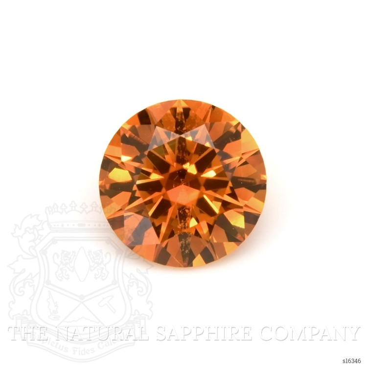 0.88 Ct. Orange Sapphire from Ceylon (Sri Lanka)