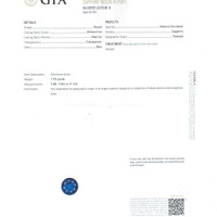 1.75 Ct. Blue Sapphire from Thailand Scan Report