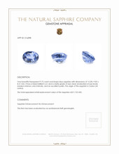 9.75 Ct. Sapphire from Ceylon (Sri Lanka) Appraisal