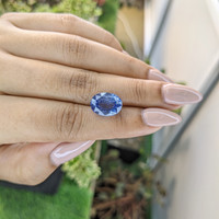 9.75 Ct. Blue Sapphire from Ceylon (Sri Lanka) Life Style