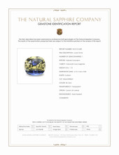 1.10 Ct. Bi Color Sapphire from Ceylon (Sri Lanka) Scan Report