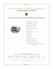 1.18 Ct. Purple Sapphire from Ceylon (Sri Lanka) Scan Report