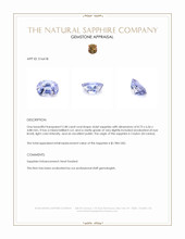 2.48 Ct. Violet Sapphire from Ceylon (Sri Lanka) Appraisal