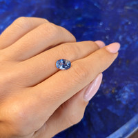 2.25 Ct. Blue Sapphire from Ceylon (Sri Lanka) Life Style