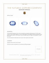5.00 Ct. Blue Sapphire from Ceylon (Sri Lanka) Appraisal
