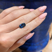 2.95 Ct. Blue Sapphire from Ceylon (Sri Lanka) Life Style