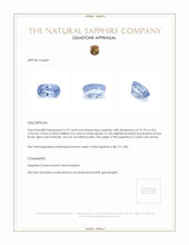 4.19 Ct. Blue Sapphire from Ceylon (Sri Lanka) Appraisal
