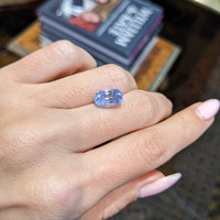 4.19 Ct. Blue Sapphire from Ceylon (Sri Lanka) Life Style