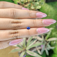 0.47 Ct. Blue Sapphire from Ceylon (Sri Lanka) Life Style