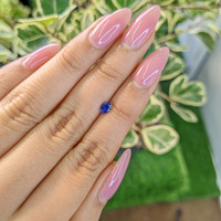 0.35 Ct. Blue Sapphire from Ceylon (Sri Lanka) Life Style