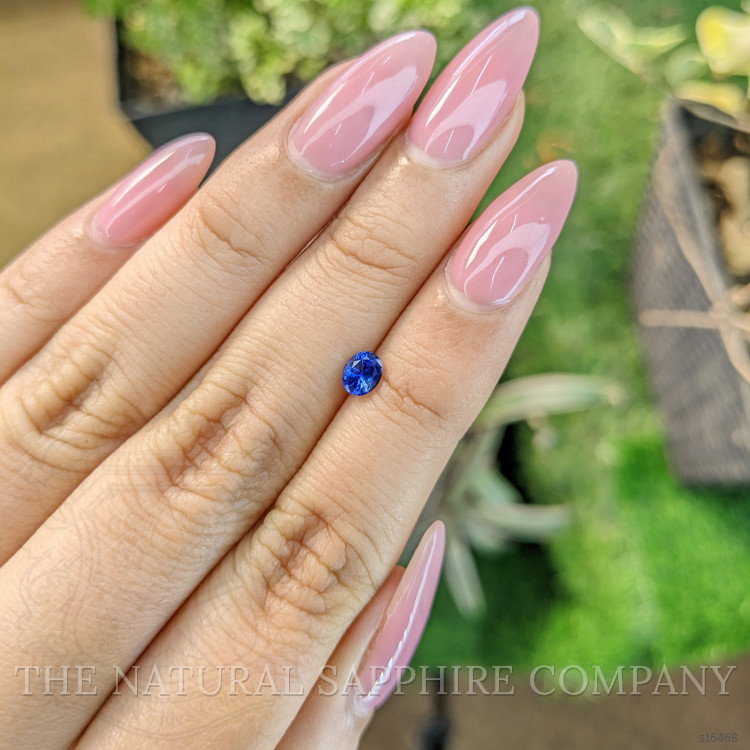 0.40 Ct. Blue Sapphire from Ceylon (Sri Lanka)