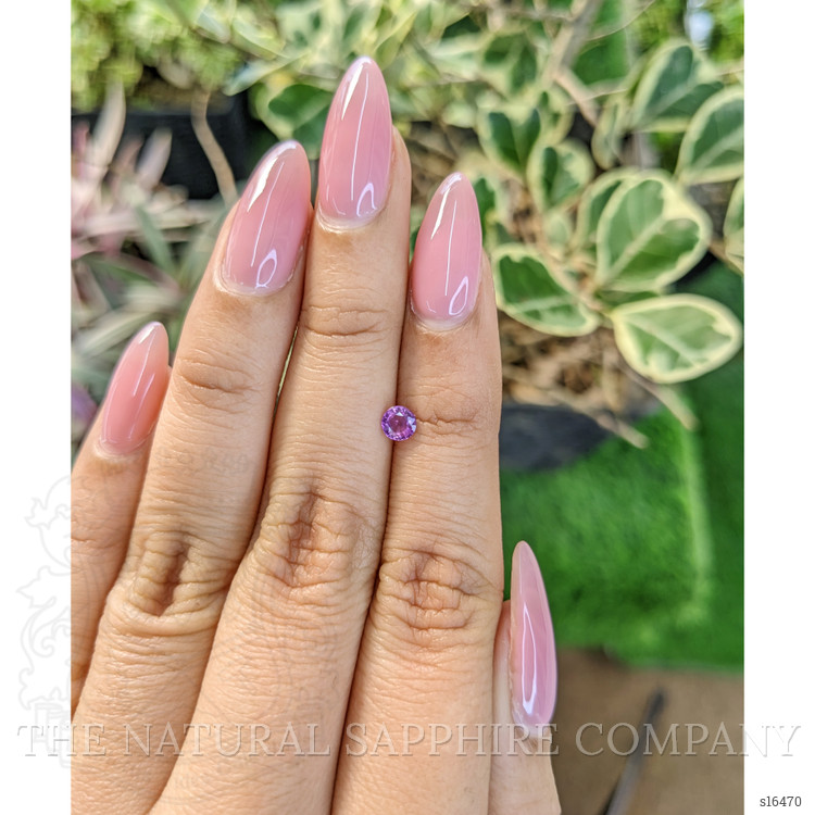 0.35 Ct. Pinkish Purple Sapphire from Ceylon (Sri Lanka)