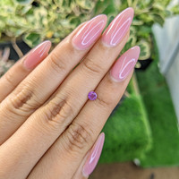 0.35 Ct. Pinkish Purple Sapphire from Ceylon (Sri Lanka) Life Style