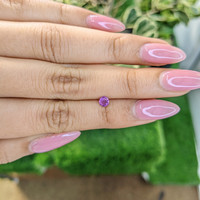 0.35 Ct. Pinkish Purple Sapphire from Ceylon (Sri Lanka) Life Style