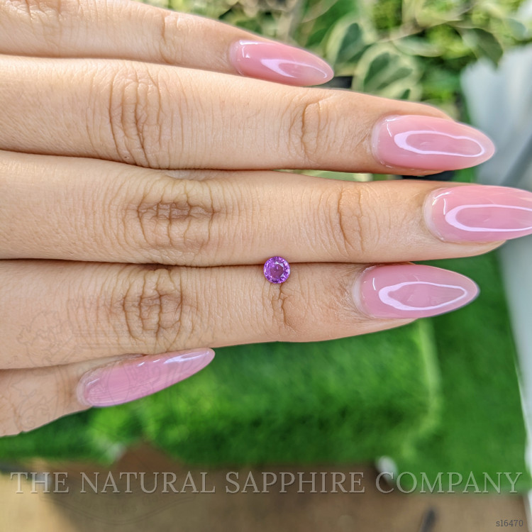 0.35 Ct. Pinkish Purple Sapphire from Ceylon (Sri Lanka)