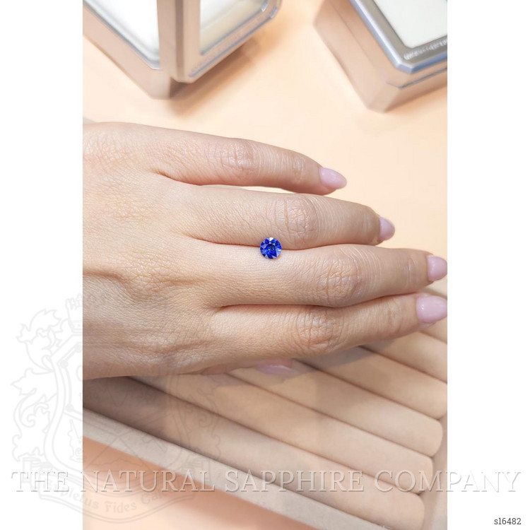 0.71 Ct. Blue Sapphire from Ceylon (Sri Lanka)