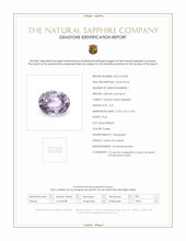 0.67 Ct. Purple Sapphire from Ceylon (Sri Lanka) Scan Report