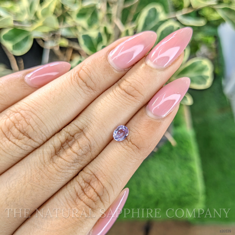 0.67 Ct. Purple Sapphire from Ceylon (Sri Lanka)