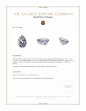 0.42 Ct. Sapphire from Ceylon (Sri Lanka) Appraisal