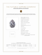 0.42 Ct. Sapphire from Ceylon (Sri Lanka) Scan Report