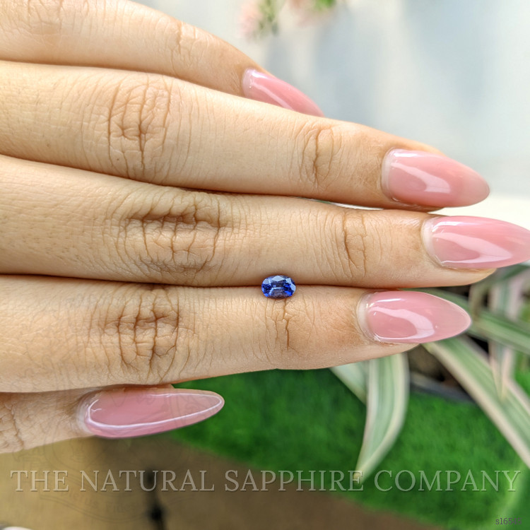 0.48 Ct. Blue Sapphire from Ceylon (Sri Lanka)