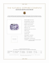 0.50 Ct. Purple Sapphire from Ceylon (Sri Lanka) Scan Report